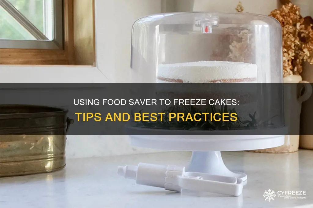 can you use food sver to freeze cakes