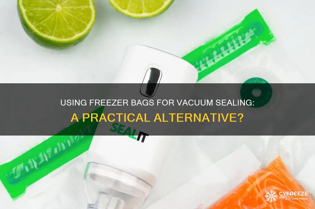can you use freezer bags for vacuum seal