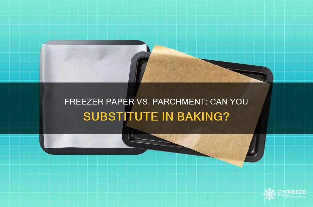 can you use freezer paper as parchment paper