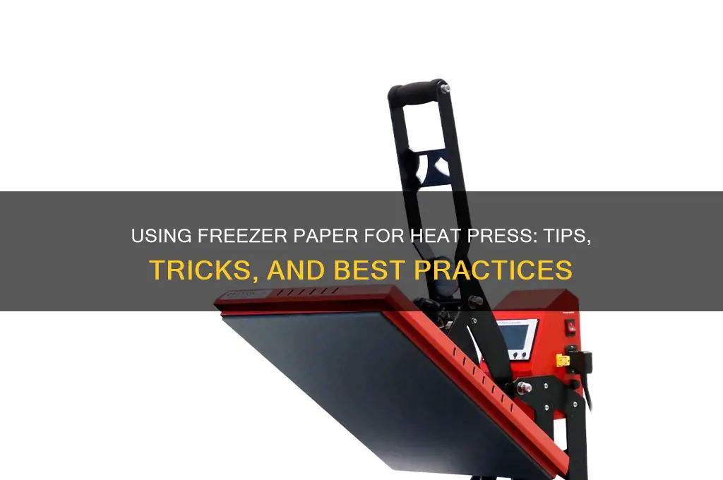 can you use freezer paper for heat press