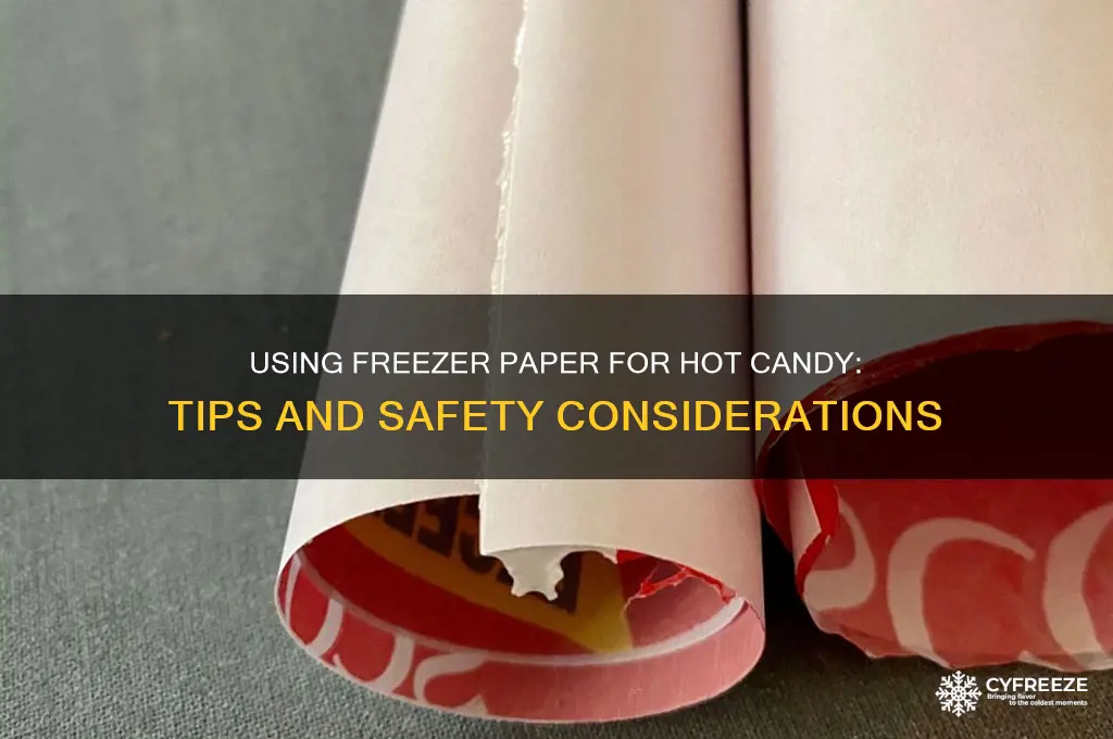 can you use freezer paper for hot candy