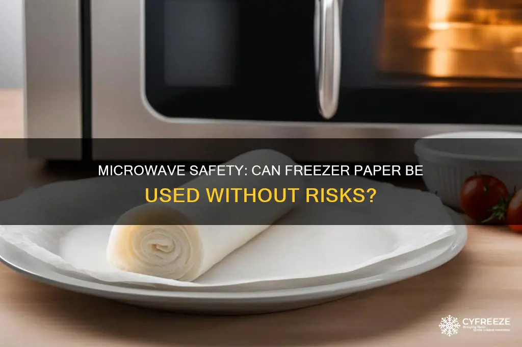 can you use freezer paper in the microwave