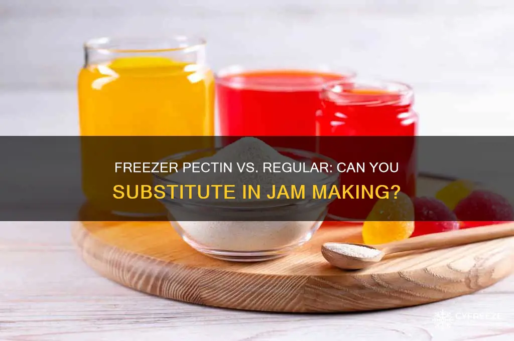 can you use freezer pectin in place of regular pectin