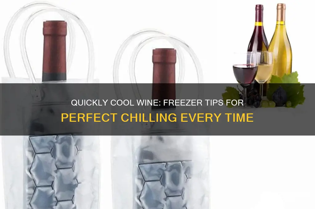 can you use freezer to quickly cool wine