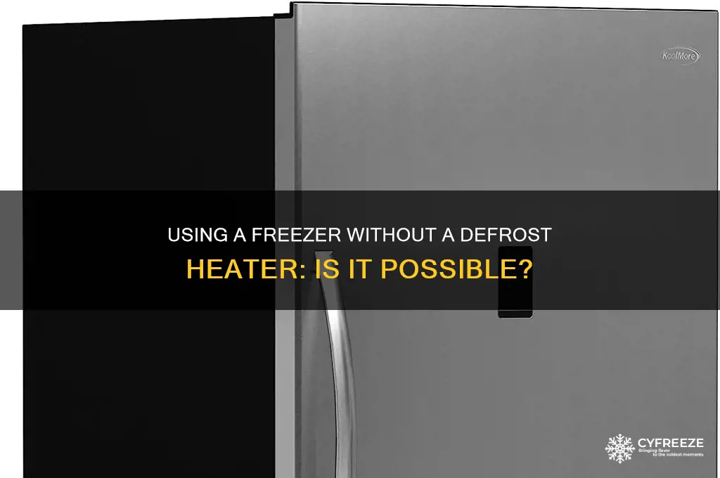 can you use freezer without defrost heater