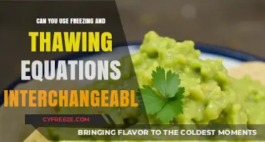 Interchanging Freezing and Thawing Equations: Understanding Their Interchangeability