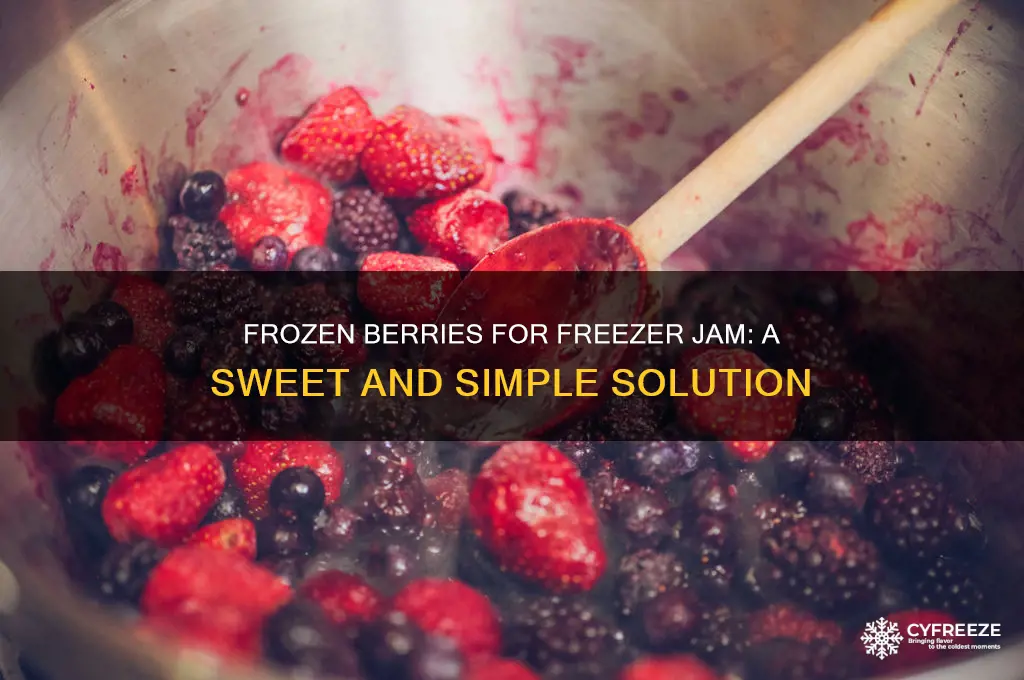 can you use frozen berries for freezer jam