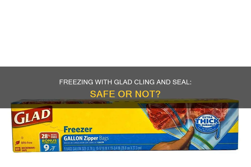 can you use glad cling and seal in the freezer