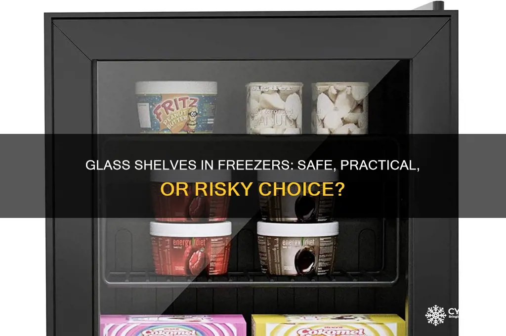 can you use glass shelves in a freezer