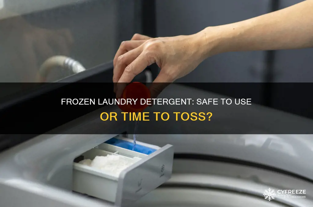 can you use laundry detergent after it freezes