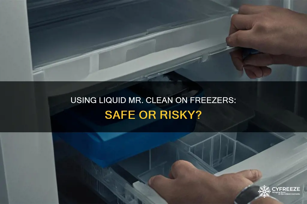 can you use liquid mr clean on freezer