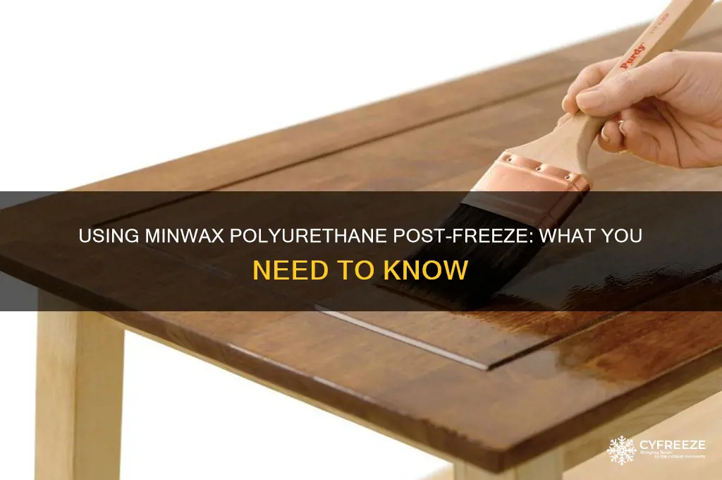 can you use minwax polyurethane after it freezes