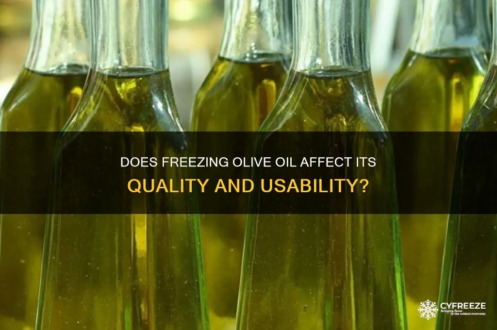 can you use olive oil after it freezes