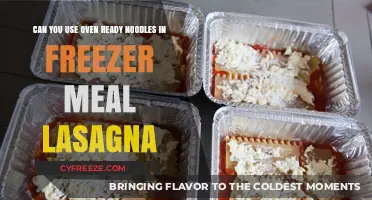 Oven-Ready Noodles in Freezer Lasagna: Convenience or Compromise?