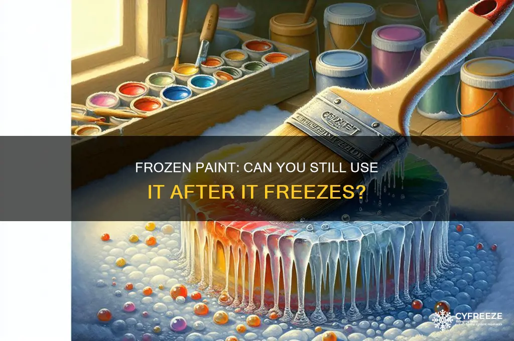 can you use paint after it freezes