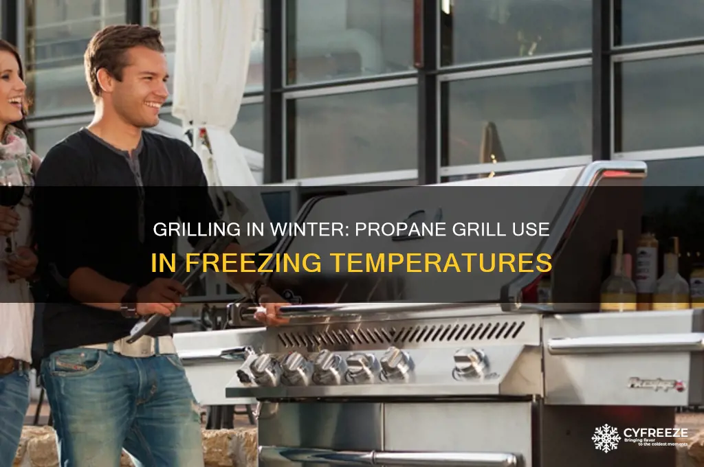 can you use propane grill in freezing temperatures