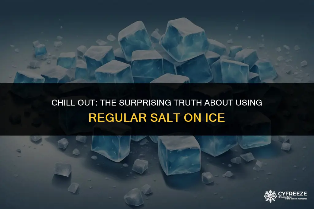can you use regular salt on ice for freezing