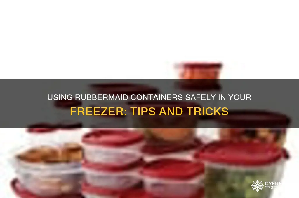 can you use rubbermaid in the freezer