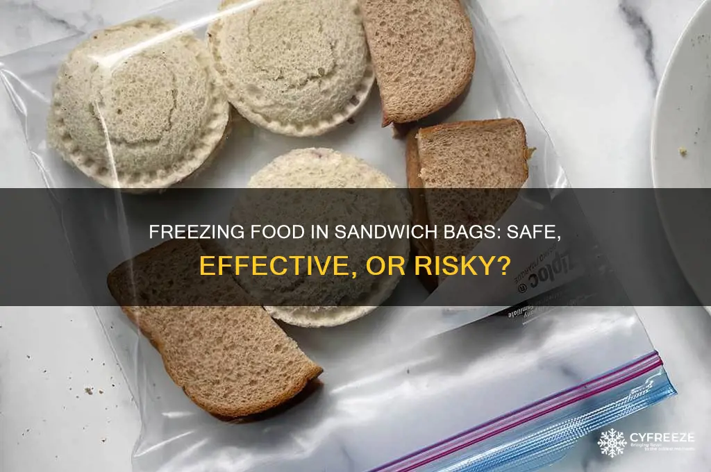 can you use sandwich bags to freeze food