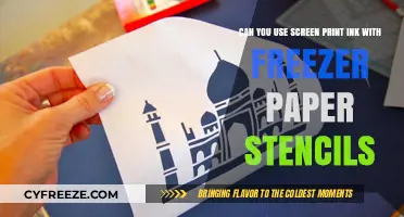 Screen Print Ink and Freezer Paper Stencils: A Compatible DIY Duo?