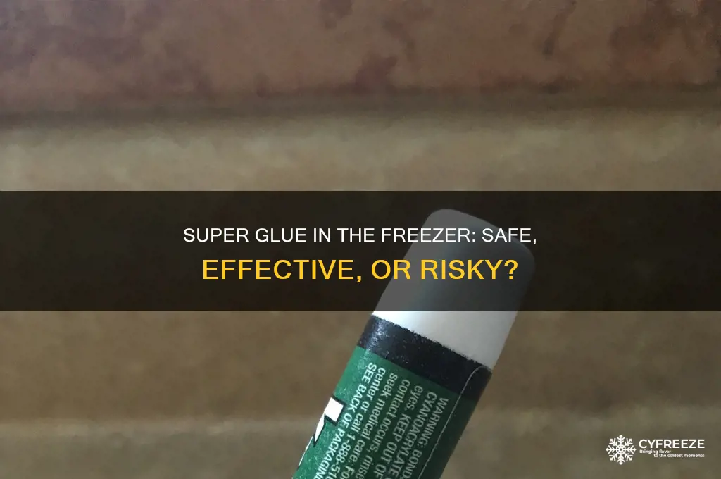 can you use super glue in a freezer