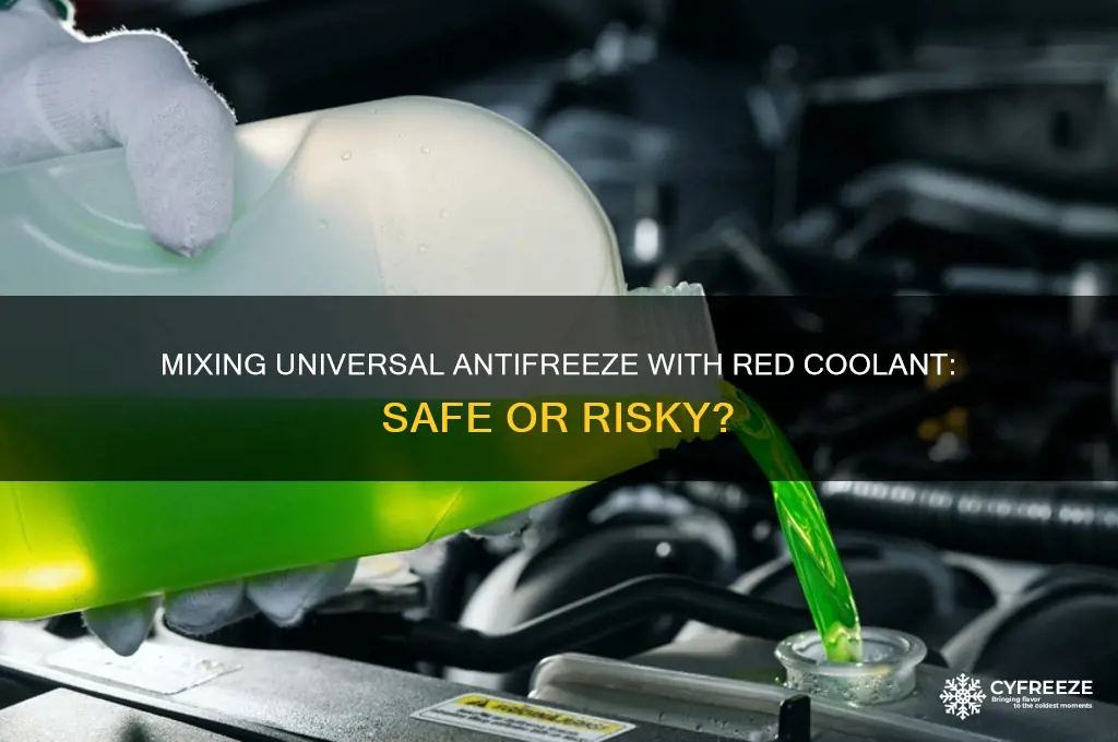 can you use universal antifreeze with anti-freeze that