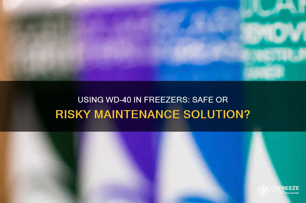 can you use wd40 in a freezer