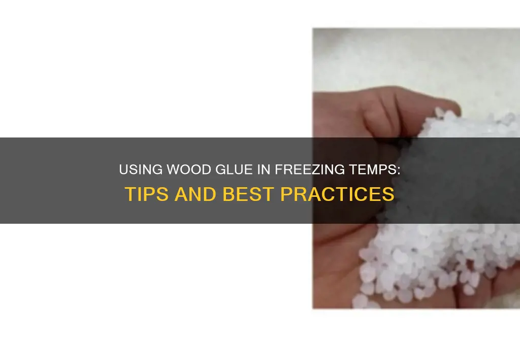 can you use wood glue in freezing temperatures