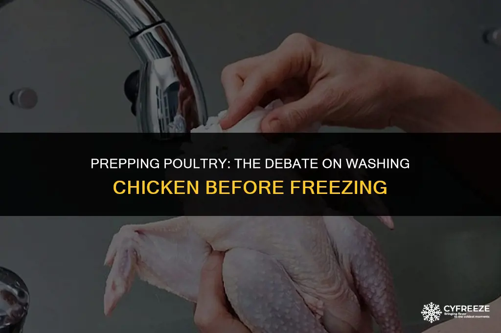 can you wash chicken before freezing