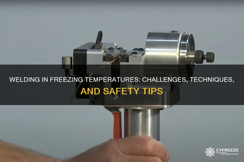 can you weld in freezing temperatures