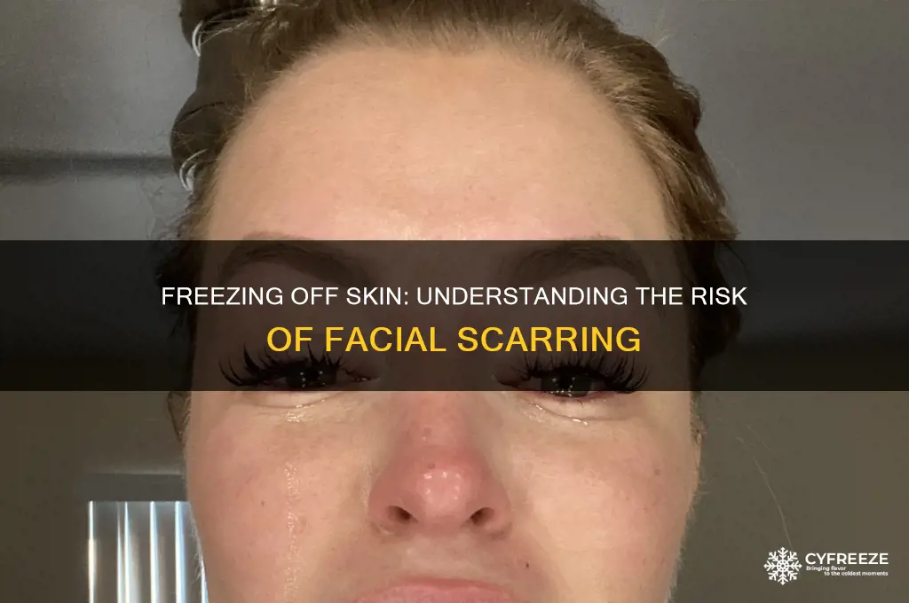 can your face get scarred from freezing off