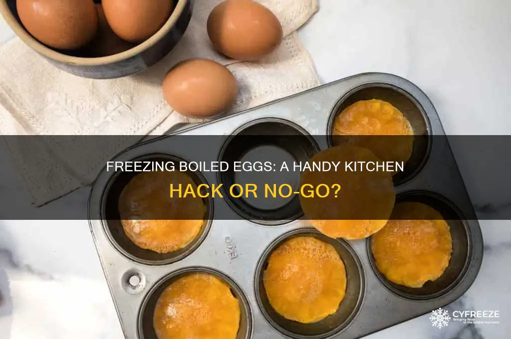 can your freeze boiled eggs