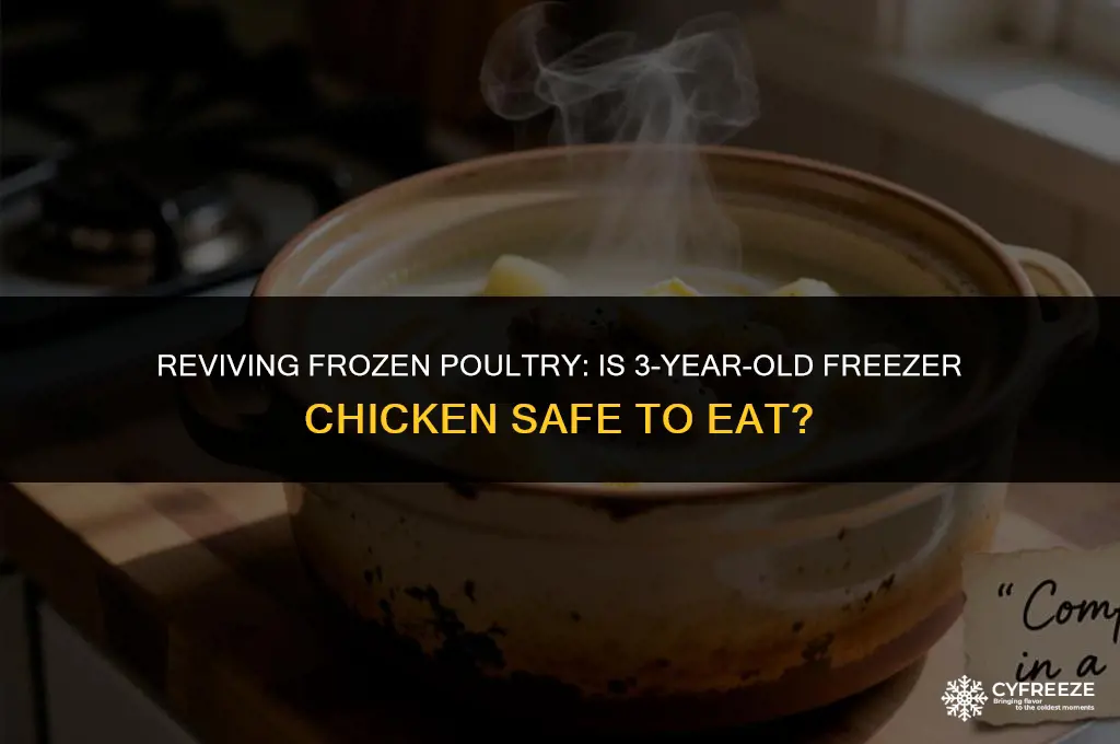 can yu eat 3 year old freezer chicken