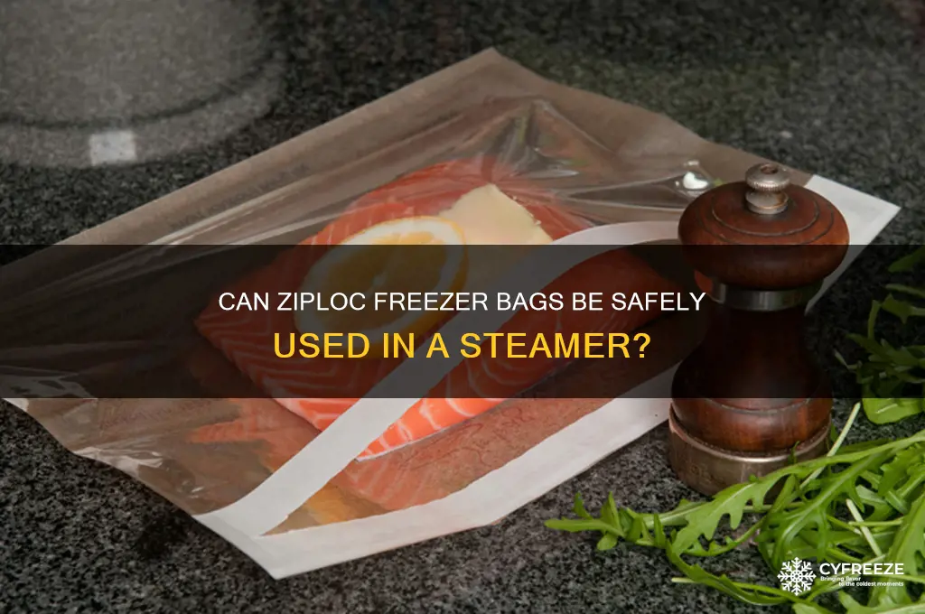can ziploc freezer bags used in steamer