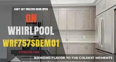Troubleshooting Whirlpool WRF757SDEM01 Freezer Door: Quick Fixes to Open It