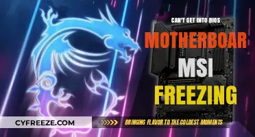 Fixing MSI Motherboard BIOS Freezing Issues: A Comprehensive Troubleshooting Guide