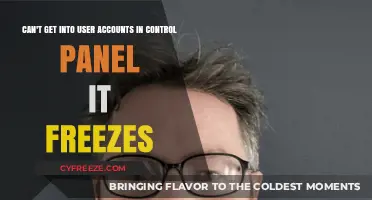 Fix Control Panel Freeze: Access User Accounts Without Issues
