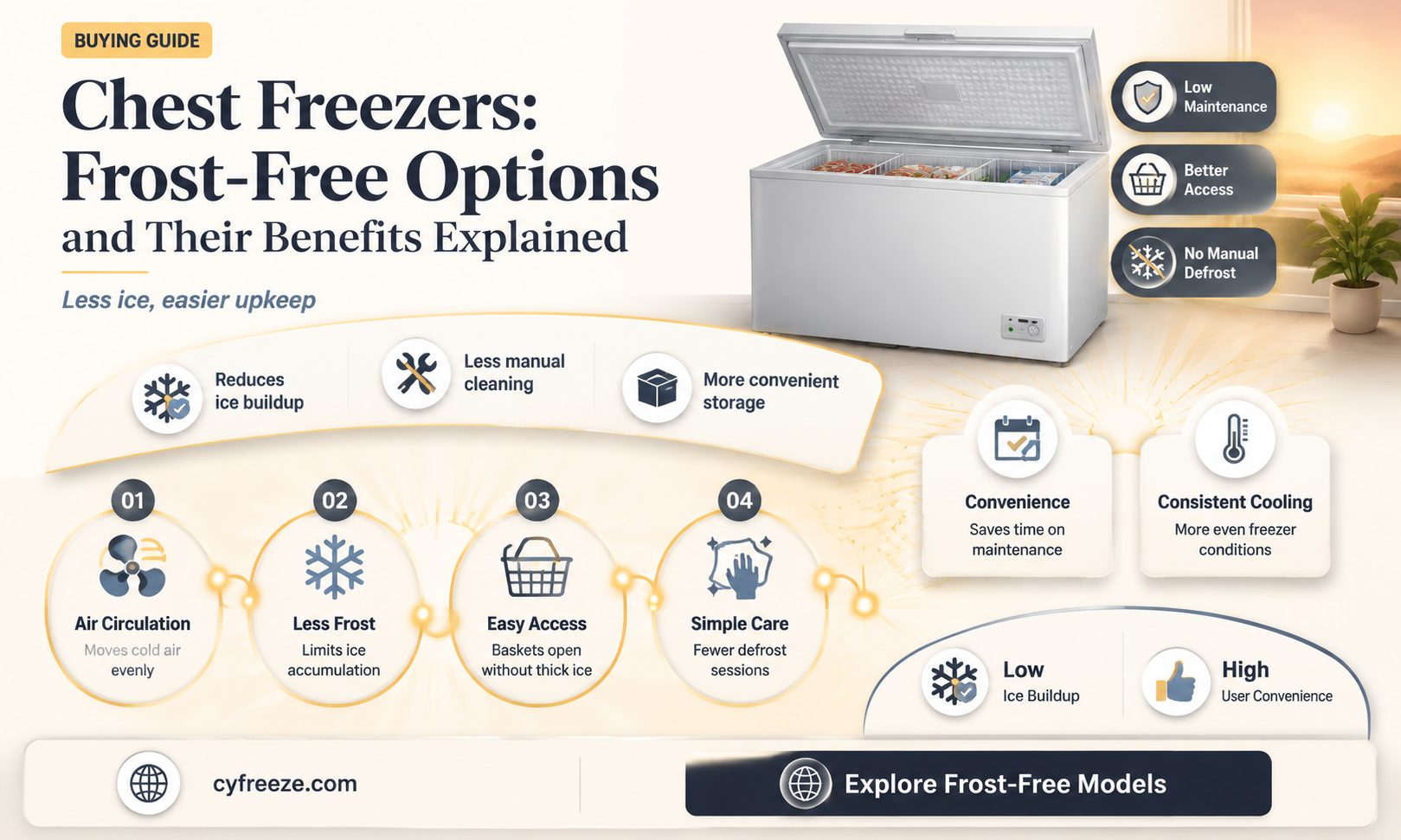 can you get a chest frost free freezer