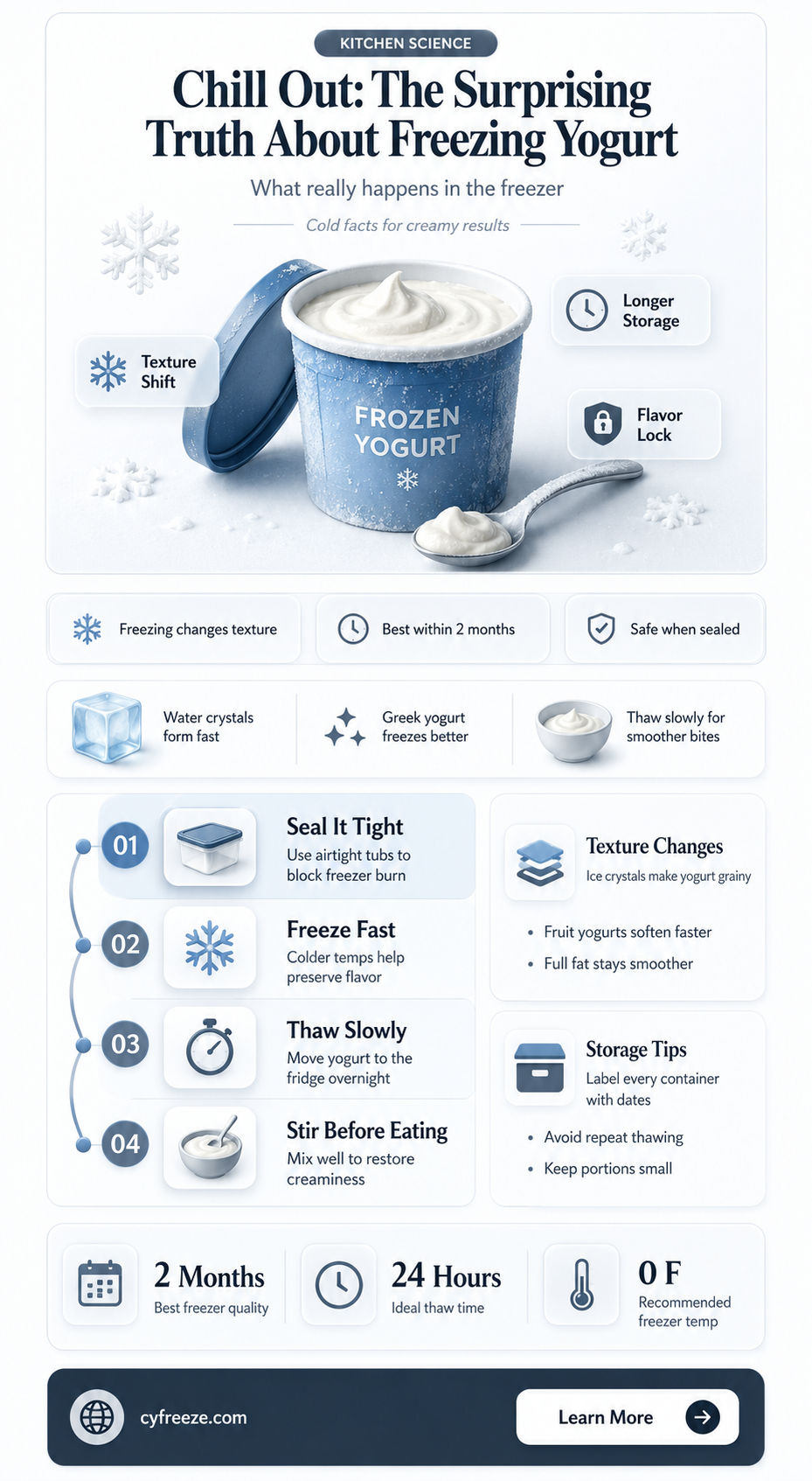 can you freeze yogurt and eat it like ice cream