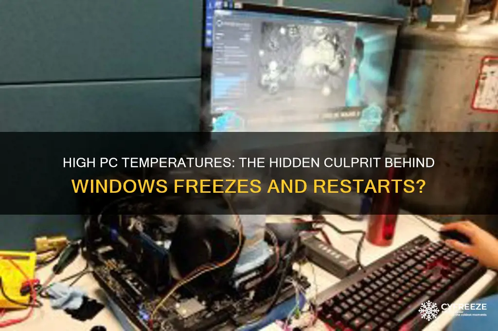 could pc temperature cause windows to freeze and restart