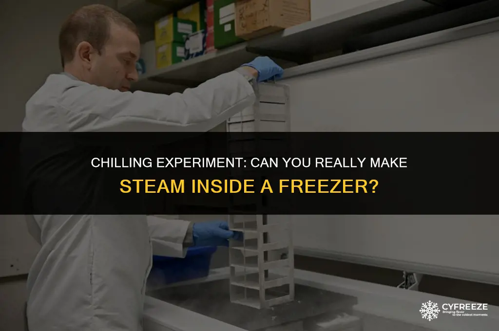 could you make steam inside a freezer