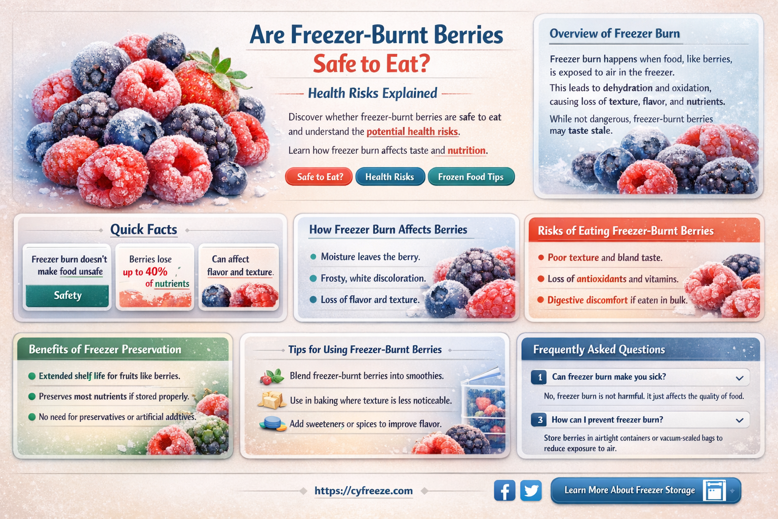 can i get sick eating freezer burnt berries