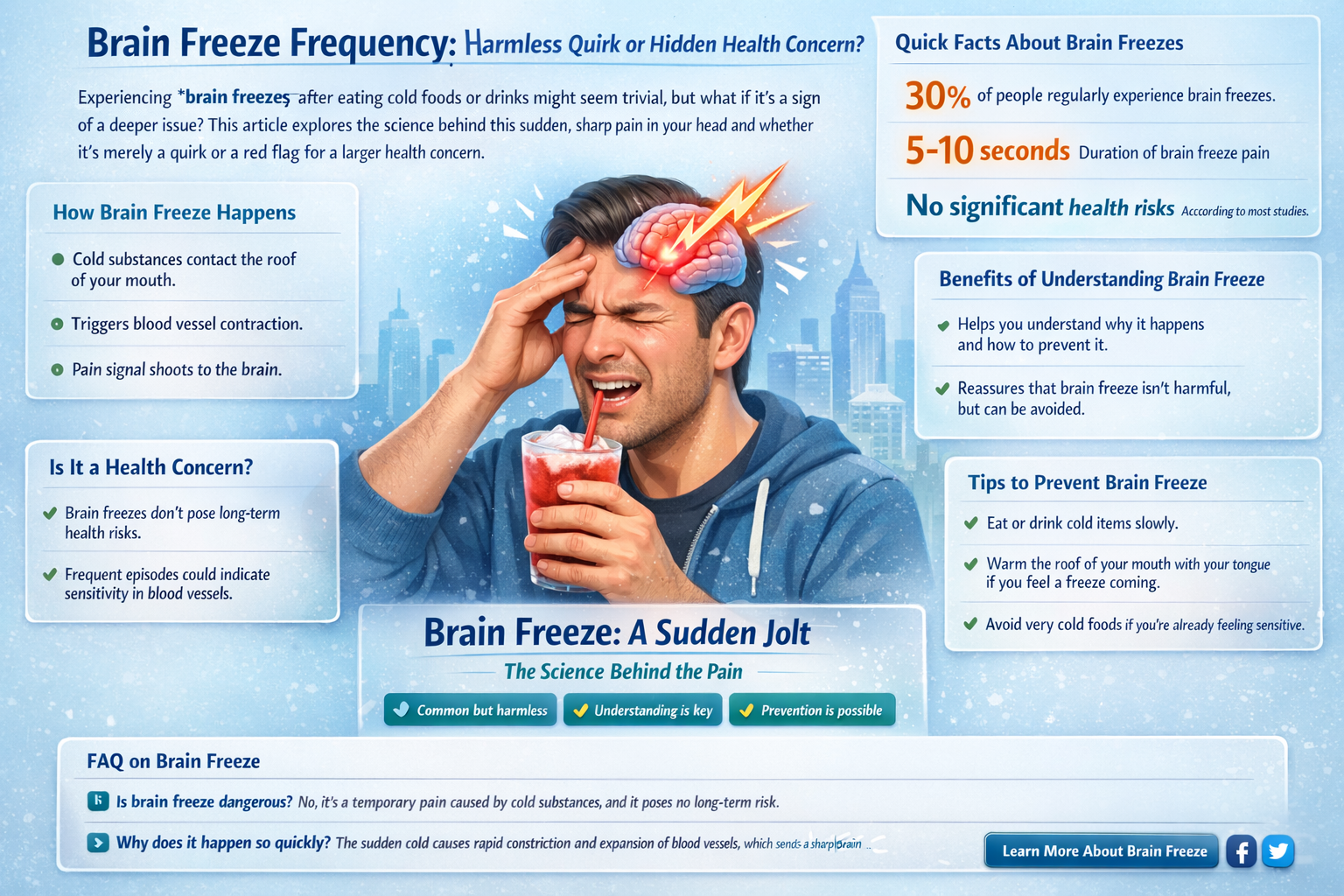 can getting brain freeze easily be bad