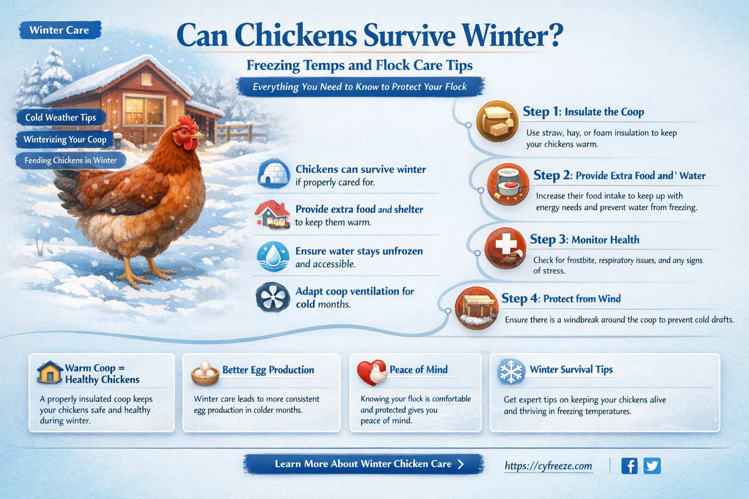 are chickens ok in freezing temperatures