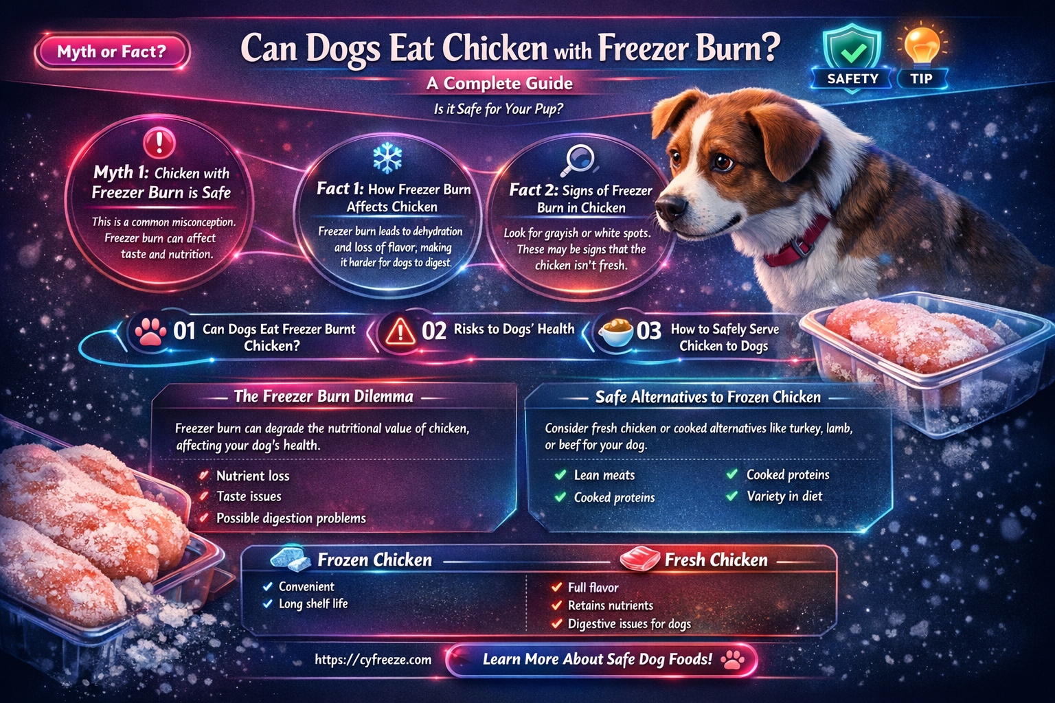 can dogs eat chicken that has freezer burn