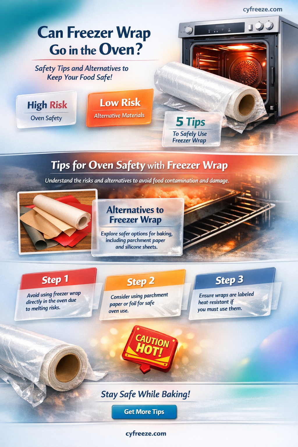 can i use freezer wrap in oven
