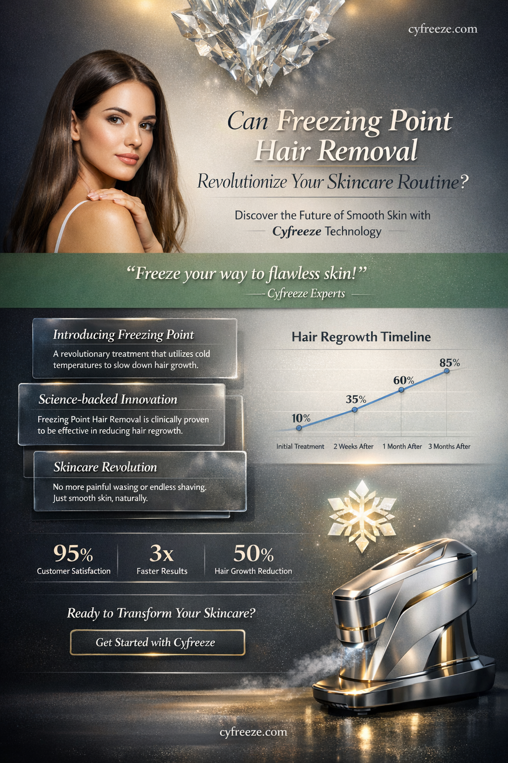 can freezing point hair removal