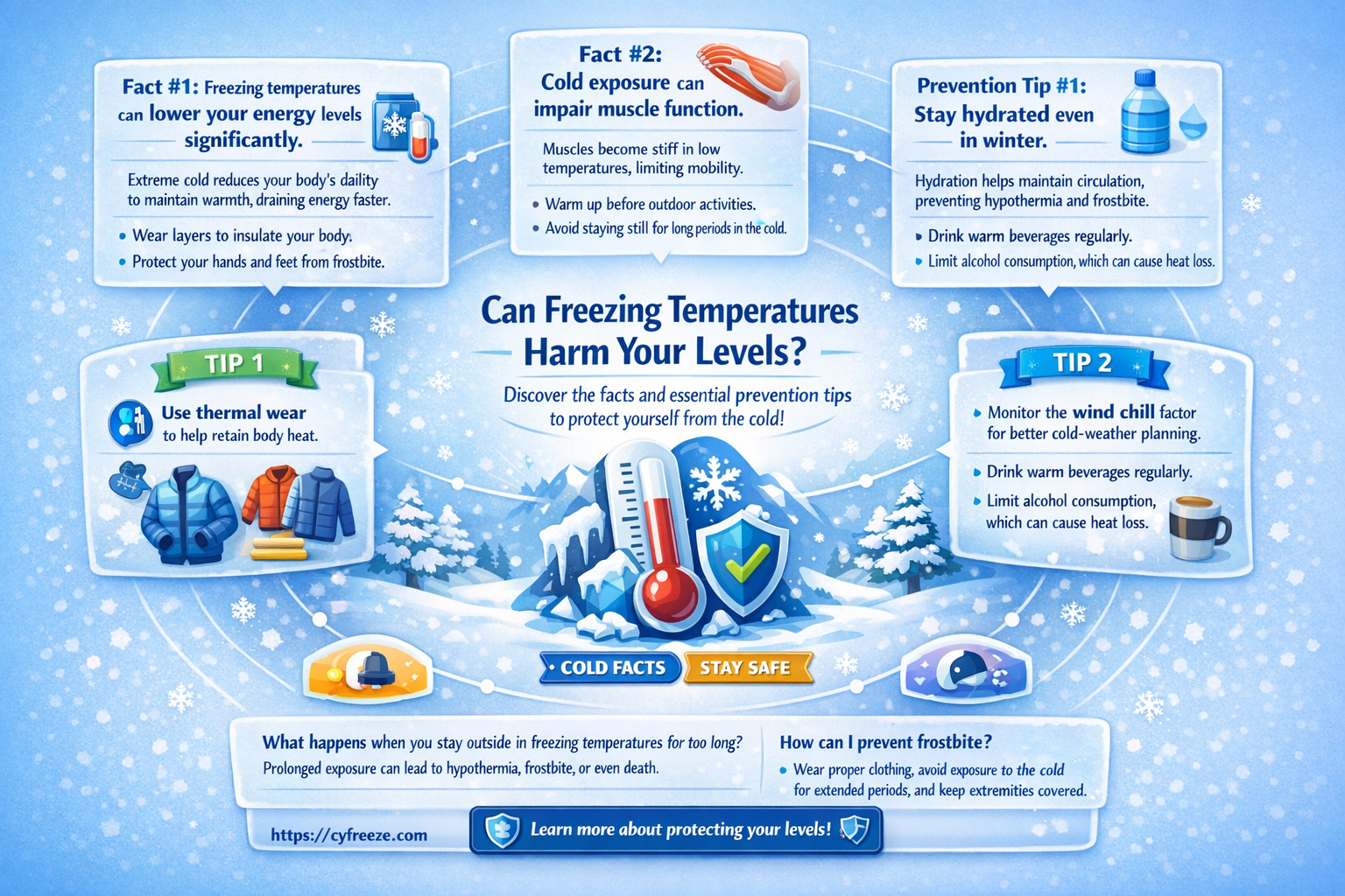 are levels damaged by freezing temperatures