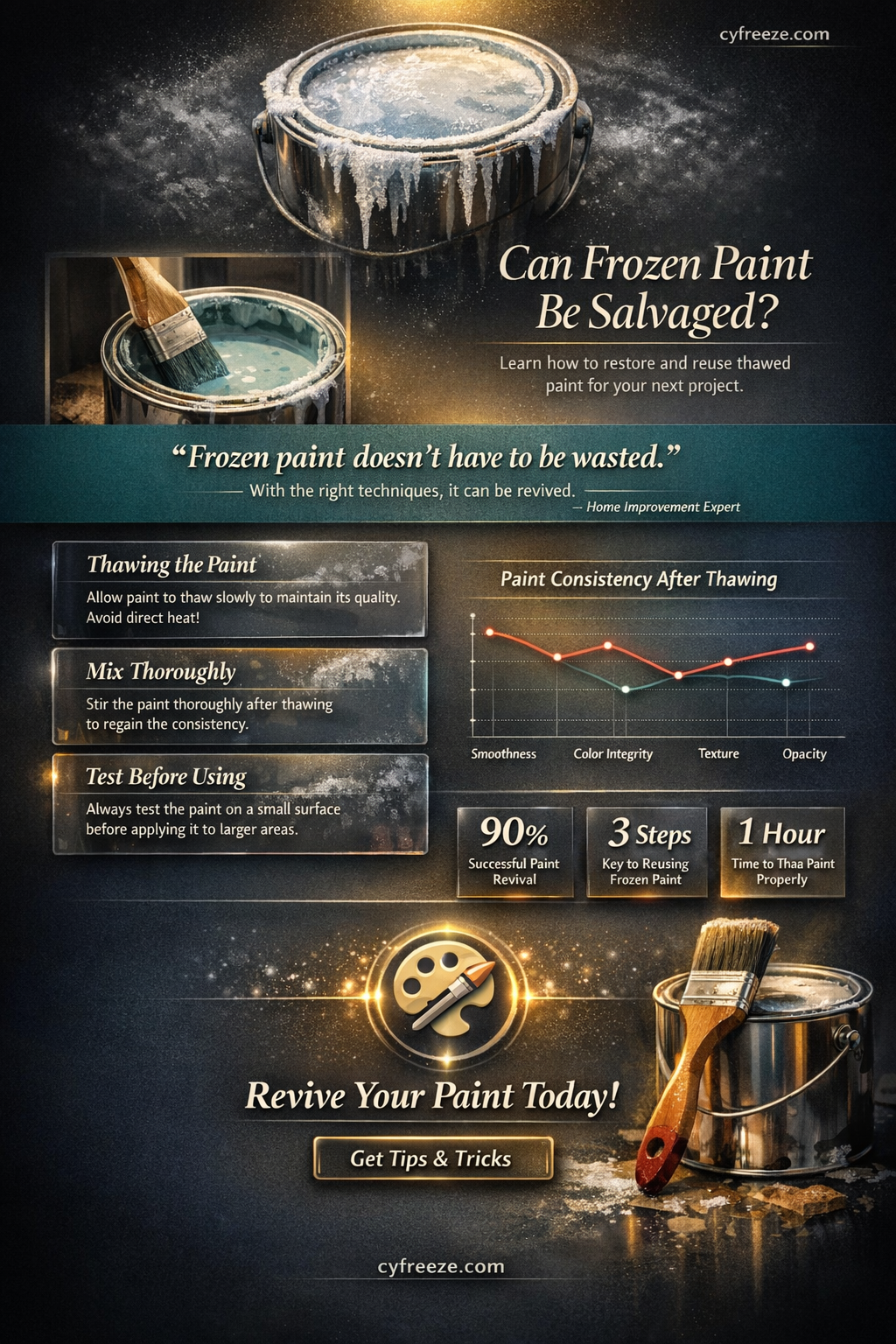 can paint freeze and still be used