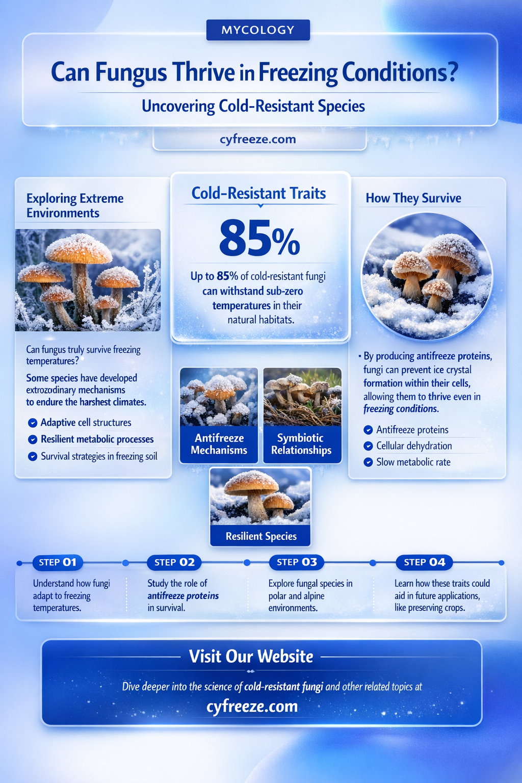 can fungus grow in freezing temperatures